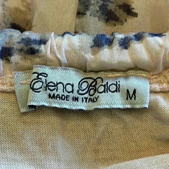 Elena Baldi | Tiered Silk Blend Animal Print Midi/Maxi Dress with Braided Straps - Picture 8 of 9